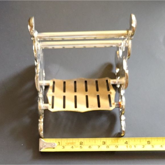 Silver Plate Buffet Caddy - Picture 5 of 8